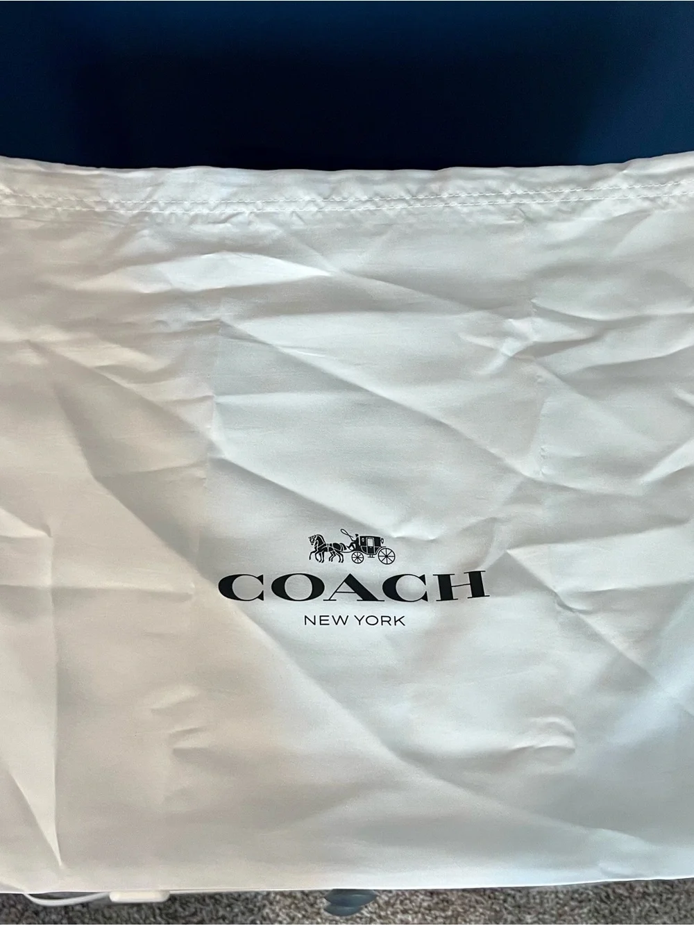 Coach Black Canvas Tote with Tan Logo